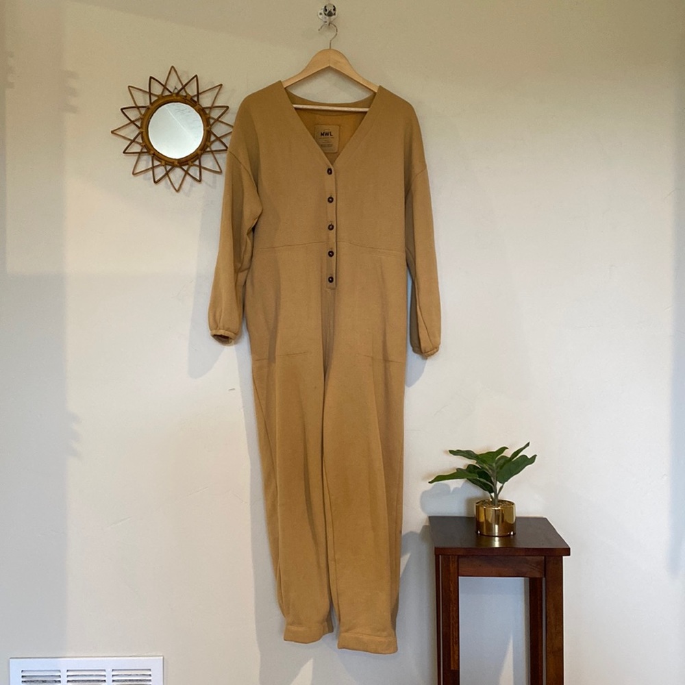 MWL Betterterry Coverall Jumpsuit- Dried Straw